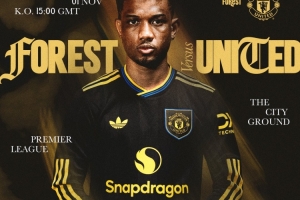 冲击四连胜！曼联发布对阵诺丁汉森林海报：阿玛德单人出镜