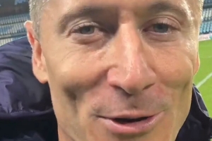 帽子戏法！莱万赛后发表感言：很开心全取三分，回头见！