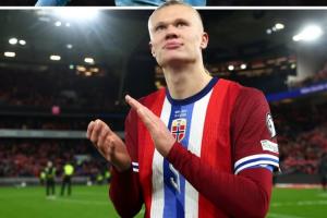 现在才11月哈兰德今晨梅开二度，本赛季各项赛事已轰入30球