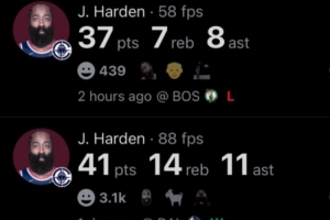 近4战场均34分9.8板8.8助！美媒：得讨论下哈登长久的职业生涯了